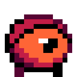 A pixel art sprite of a playable character from Dyebreaker named Peeper