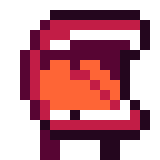 A pixel art sprite of a playable character from Dyebreaker named Maw